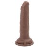 Nieobrzezany penis dildo z napletkiem 17,8 cm