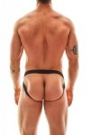 Męskie jockstrapy majtki moro khaki z odkrytymi pośladkami Electro jock strap XL