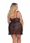 Dixie black chemise L+ (czarna halka)
