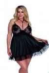 Cyla black chemise L+ (XL/XXL) czarna halka