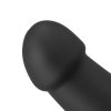 Czarne grube dildo do Strapon gładki penis na przyssawce 14,5 cm