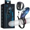 Adjustable double cock ring with remote