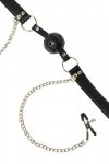 Ball gag with nipple clamps party hard gratitude