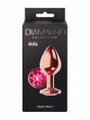 Plug butt plug diamond quartz shine L rose gold