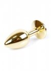 Korek analny z diamentem Jewellery Gold PLUG- Rose