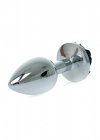 Plug jewellery silver plug rose- black