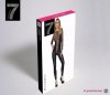 Błyszczący bodystocking z siatką Molina S/M