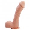 Grube realistyczne dildo na przyssawce z jądrami 22 cm