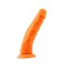 Dildo do pochwy i anala Steven.R pomarańczowy 22cm