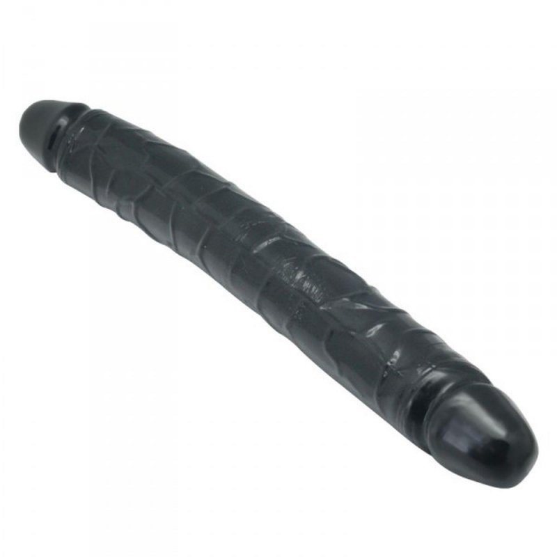 Realistyczne dwustronne dildo lesbijskie z żyłami 33 cm