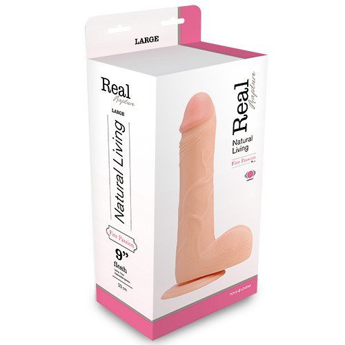 Realistyczne wibrujące dildo na przyssawce 25 cm