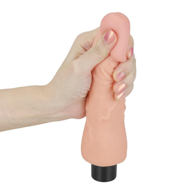 Naturalny wibrator miękki penis 17,8 cm