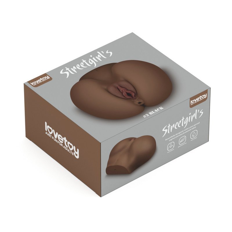 Realistyczny masturbator męski Streetgirl's #3 Black