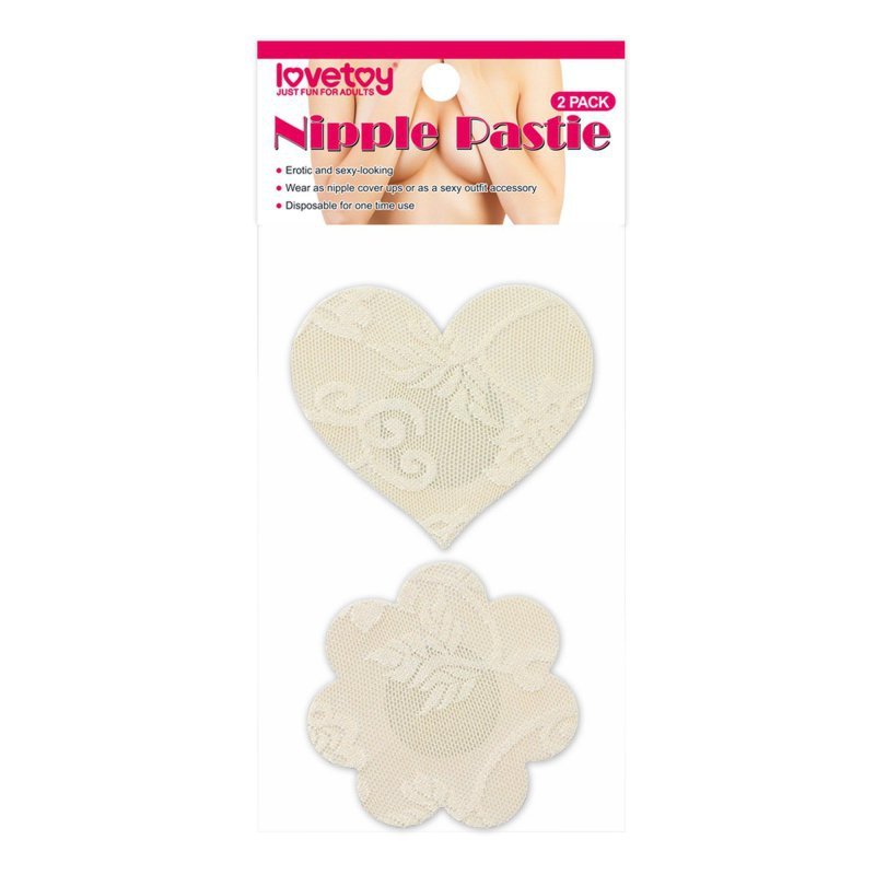 Nasutniki na piersi serce kwiatek (2 pack)