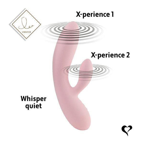 Wibrujący masażer z króliczkiem FeelzToys Lea Rabbit jasny róż