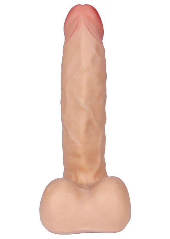 Realistyczne dildo z jądrami przyssawka 20 cm