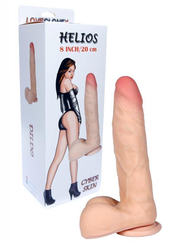 Realistyczne dildo z jądrami przyssawka 20 cm