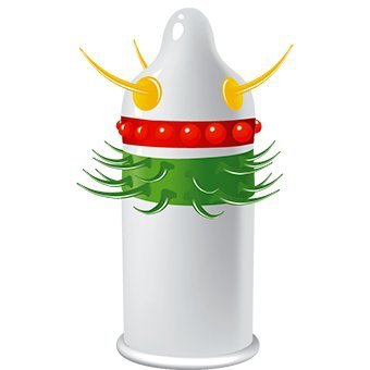 Prezerwatywa z wypustkami Egzo Jolly Roger 1 sztuka