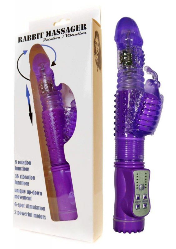 Wibrator królik wibracja rotacja/góra-dół 36 funkcji 