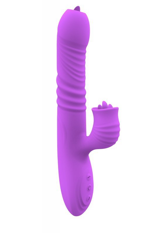 Potężny wibrator liżący cipkę różowy Fanny usb