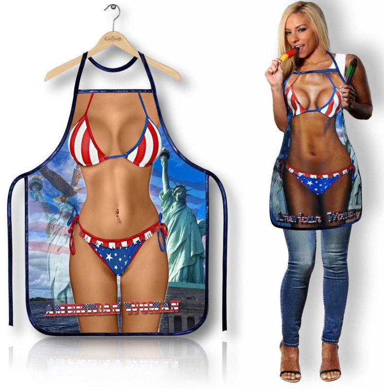 Seksowny erotyczny fartuch Fartuszek 125AW American Woman