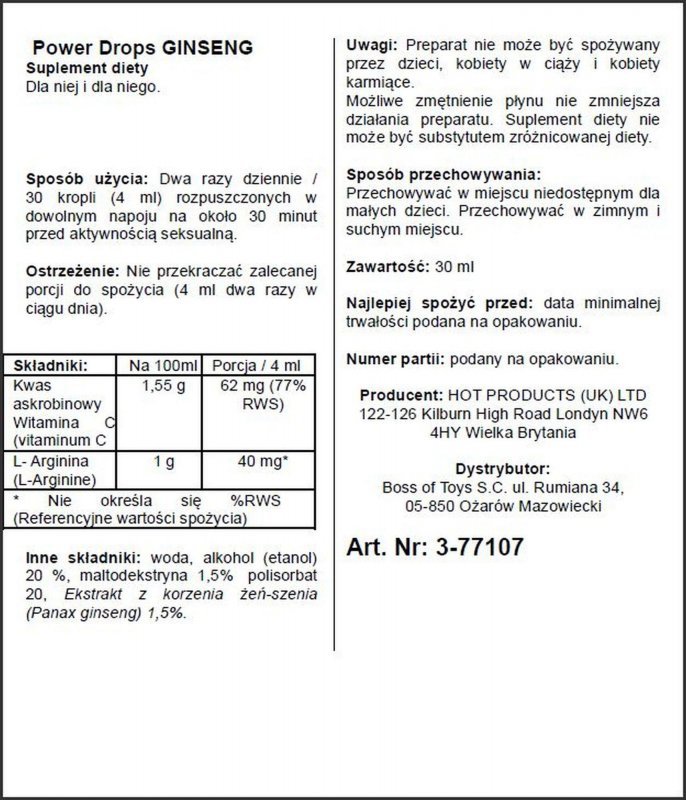 Krople na erekcję Men Power