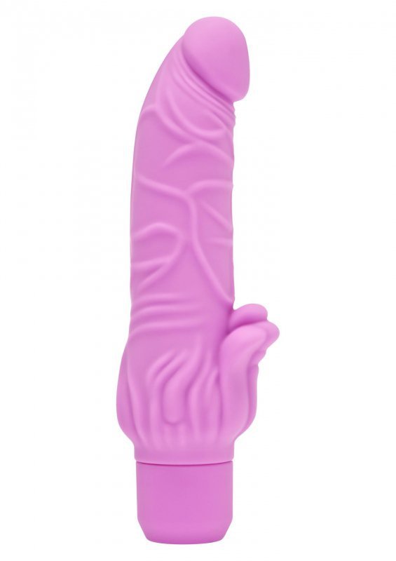 Zakrzywiony naturalny wibrator z wypustkami 22 cm