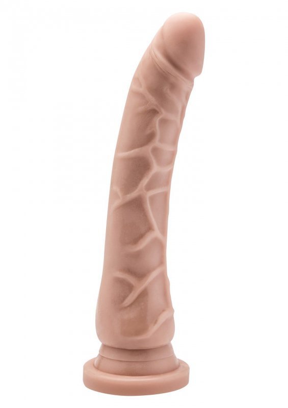 Profilowane żylaste dildo z przyssawką sztuczny penis 20 cm