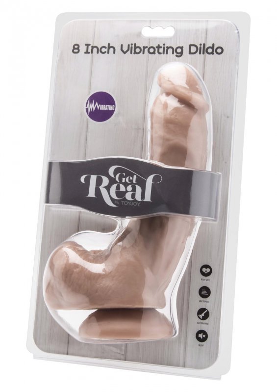 Realistyczne wibrujące dildo na przyssawce z pilotem 20 cm