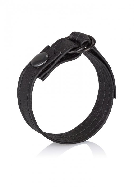 Skórzany pierścień erekcyjny opaska ring na penisa jądra BDSM