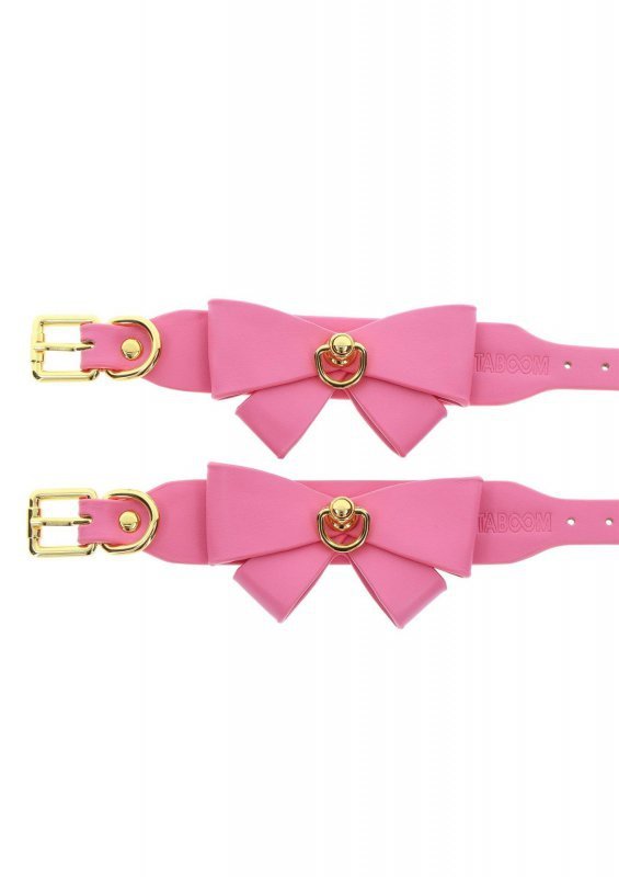 Kajdanki na kostki różowe do BDSM Ankle Cuffs Set Pink