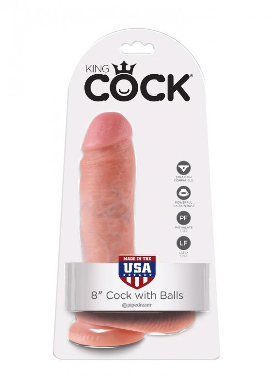 Realistyczne dildo z jądrami penis na przyssawce 20 cm