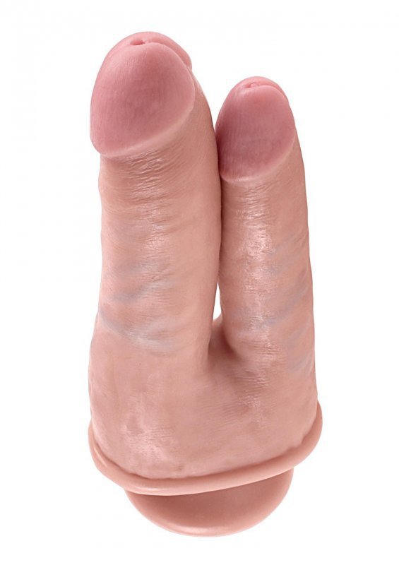 Podwójne do pochwy i pupy dildo na przyssawce