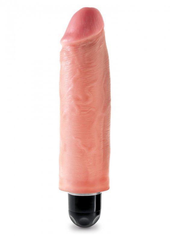 Wibrator king cock 6&quot;&quot;&quot;&quot; vibr stiffy flesh