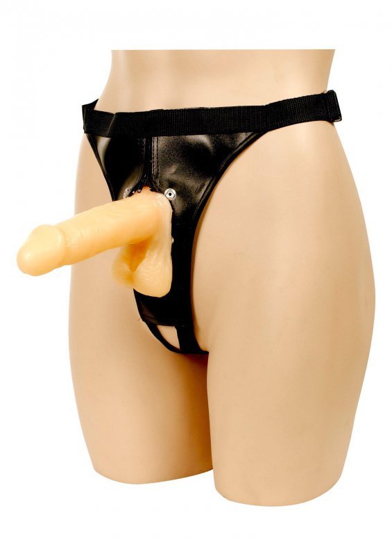 Strap-on uprząż realistyczne dildo z jądrami sztuczny penis dla lesbijek