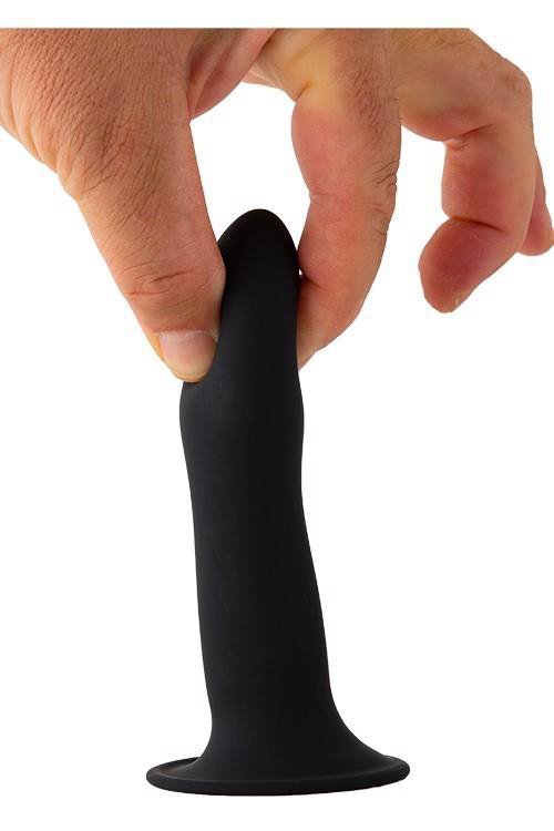 Czarne dildo do strapon sztuczny penis 13 cm