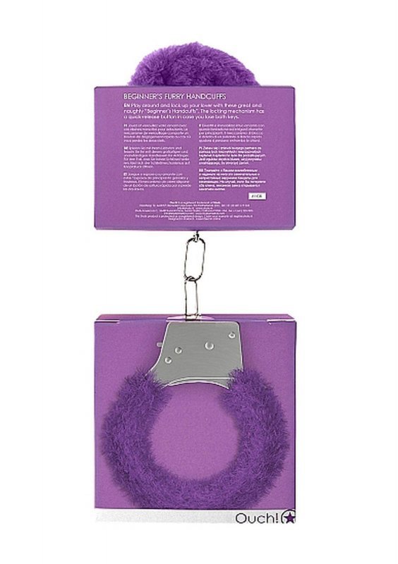 Beginner&quot;s Handcuffs Furry - purple