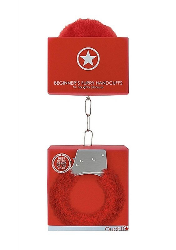 Beginner&quot;s Handcuffs Furry - red
