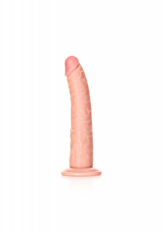 Smukły penis dildo na mocnej przyssawce  20 cm