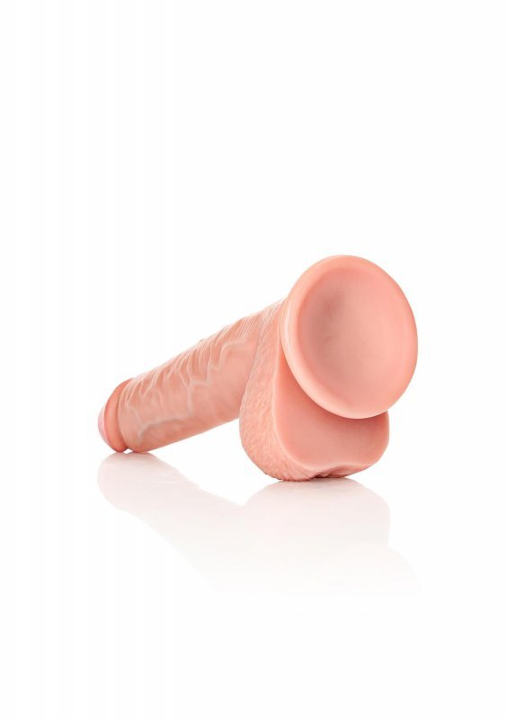 XXL Realistyczne dildo  z jądrami na przyssawce 28 cm