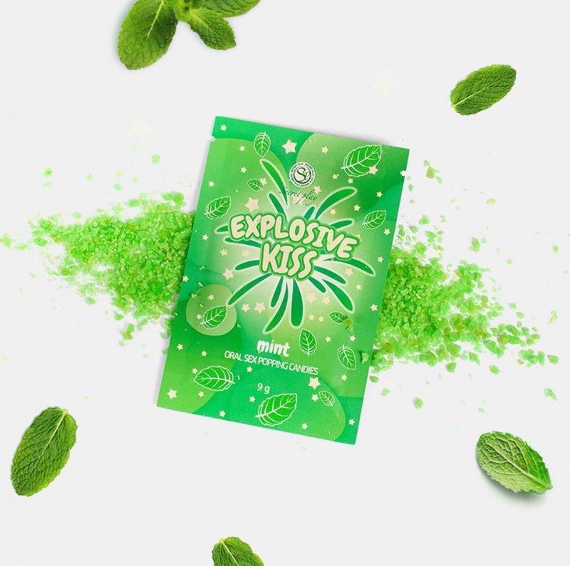Mint popping candies
