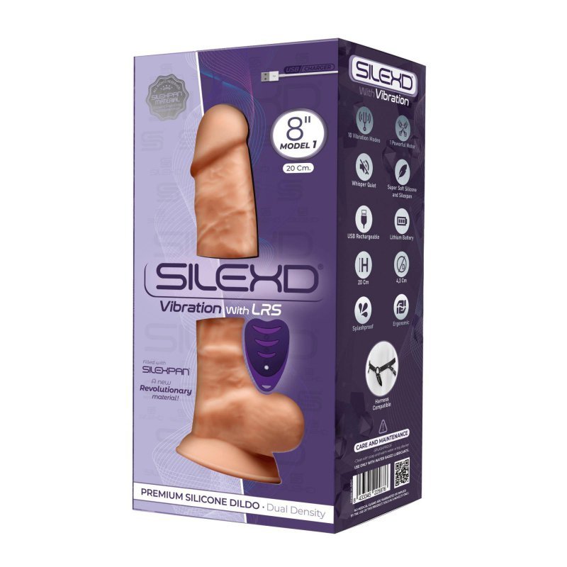 REALISTYCZNY WIBRATOR DILDO Z PRZYSSAWKĄ 20 CM