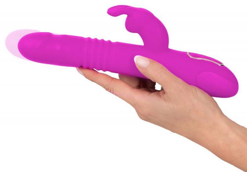 Posuwisty wibrator z króliczkiem sex masażer