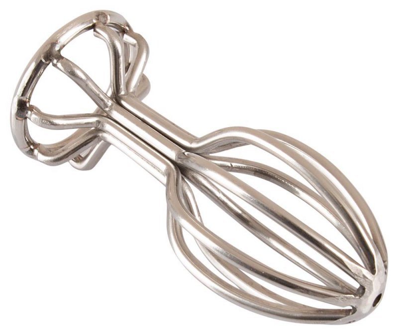 Metalowy korek analny plug klasyczny klatka 