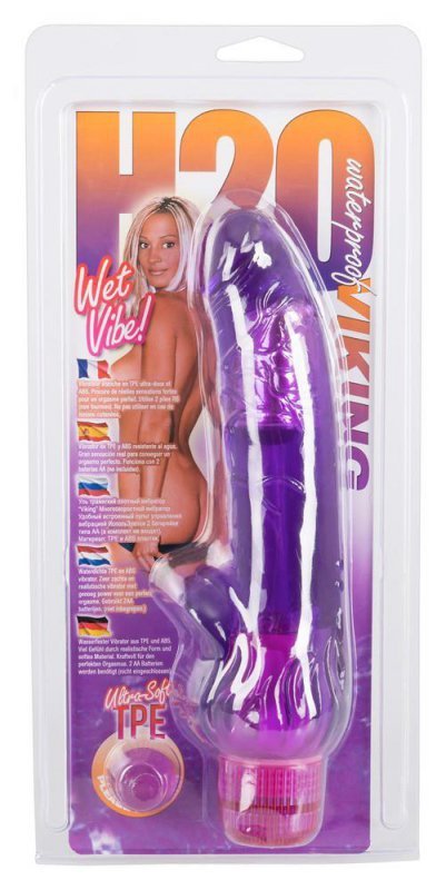 Realistyczny żelowy wibrator żylasty 23 cm