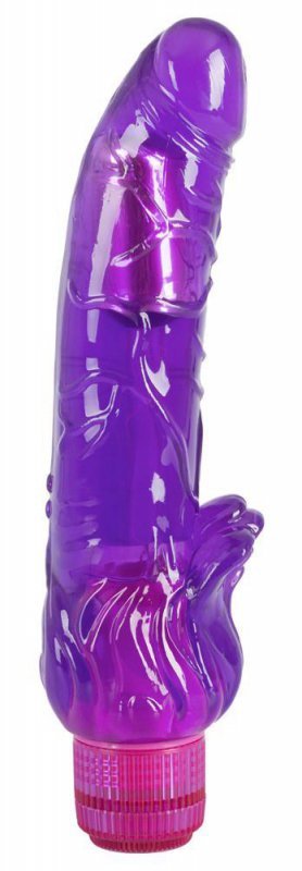 Realistyczny żelowy wibrator żylasty 23 cm
