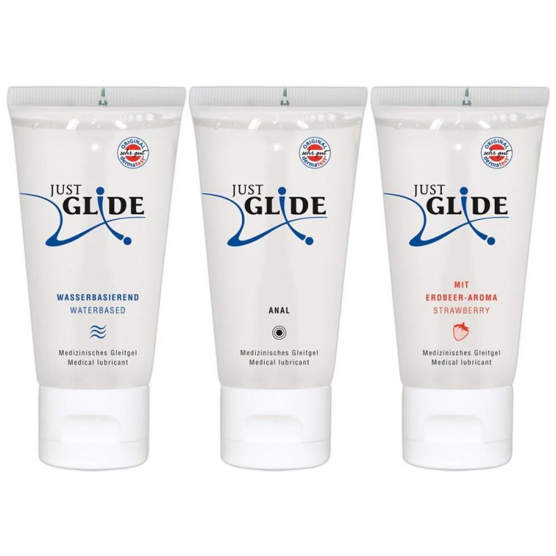 Just Glide zestaw żeli intymnych 3 x 200 ml