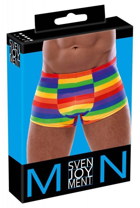 Seksowne bokserki męskie tęcza Men's Boxer Briefs Rainbow S