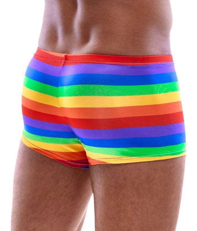 Seksowne bokserki męskie tęcza Men's Boxer Briefs Rainbow S
