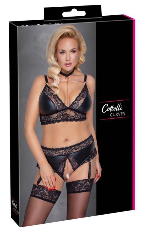 Sex bielizna komplet majtki z pasem Cottelli XL
